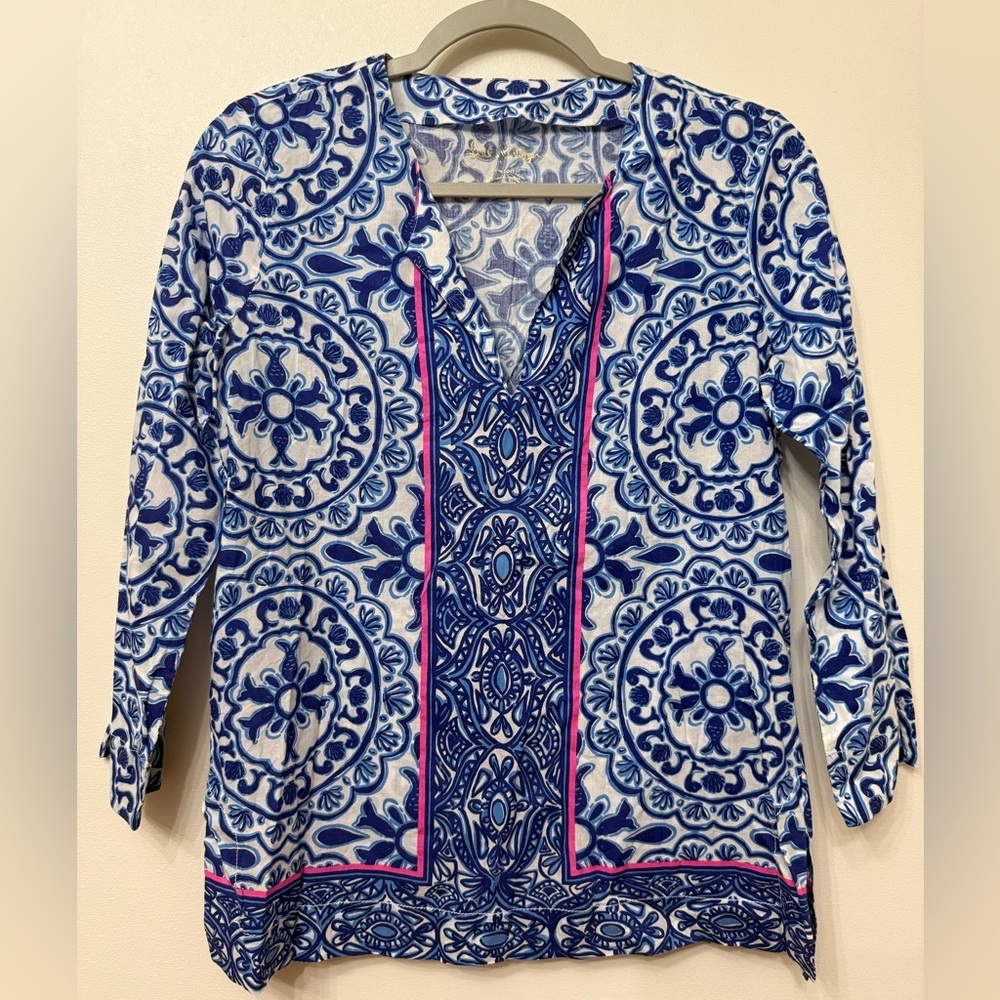 Lilly Pulitzer Cotton Tunic Top - Picture 3 of 5